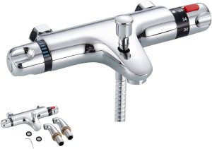 MITIGEUR NOBILI BAIGNOIRE THERMO CHROME/SATINE