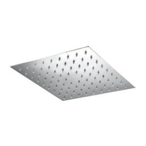 Pomme de douche carrée en acier inox