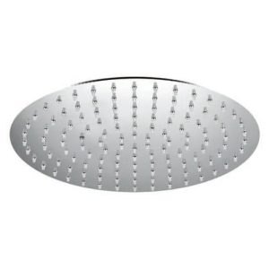 Pomme de douche ronde en acier inox